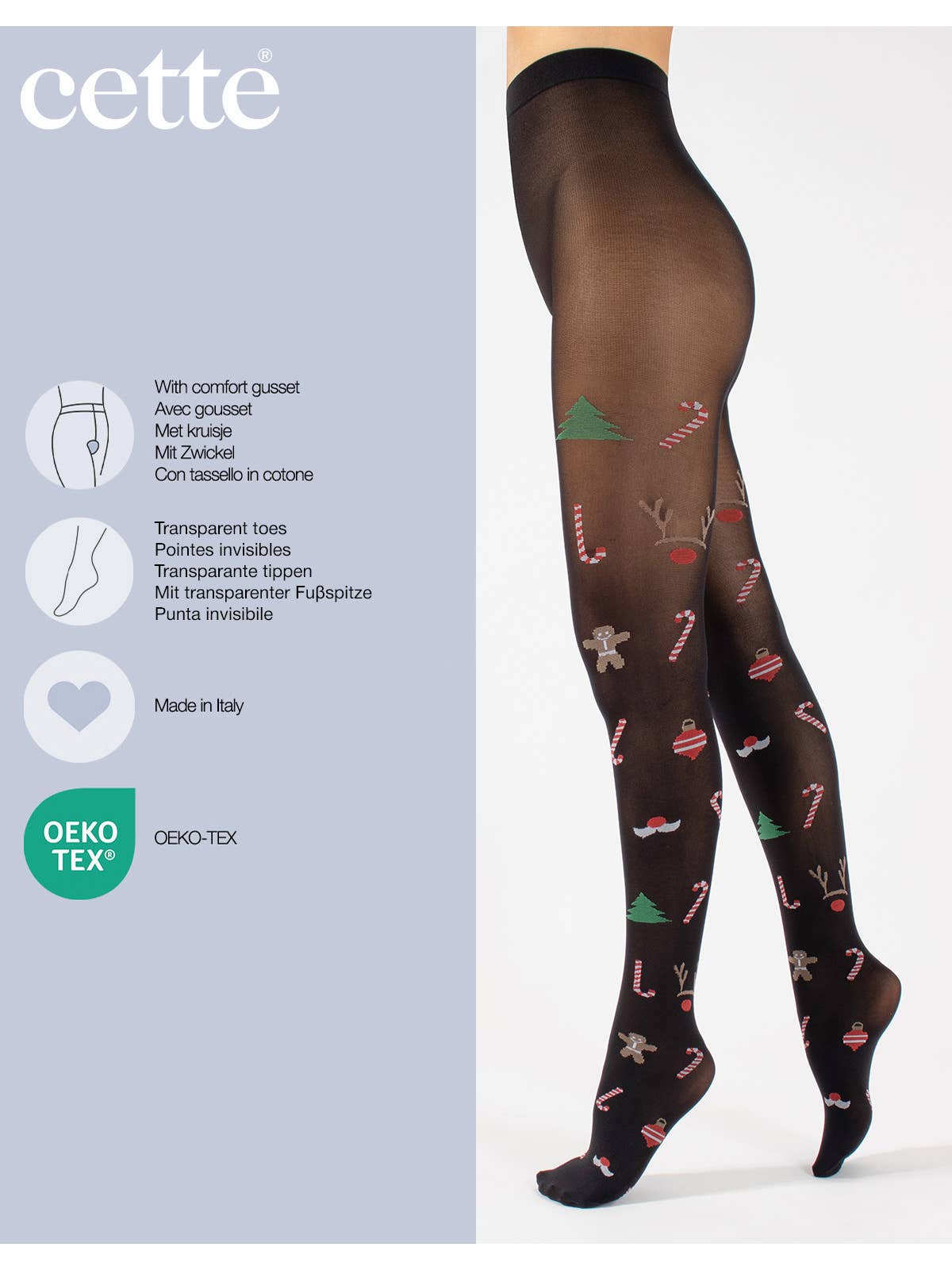 Julestrømpebukser - Festlige Strømpebukser med Julestemning