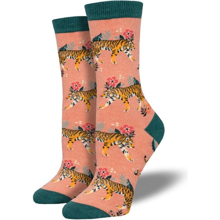 Bambus Strømper, Dame - ‘Tiger Floral’