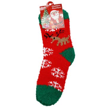 Jule Fleece Sokker - Hyggelige Julesokker til Kvinder