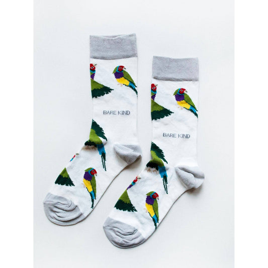 Bambusstrømper, Herre - 'Red Pragtfinken' | Australian Wildlife Conservancy