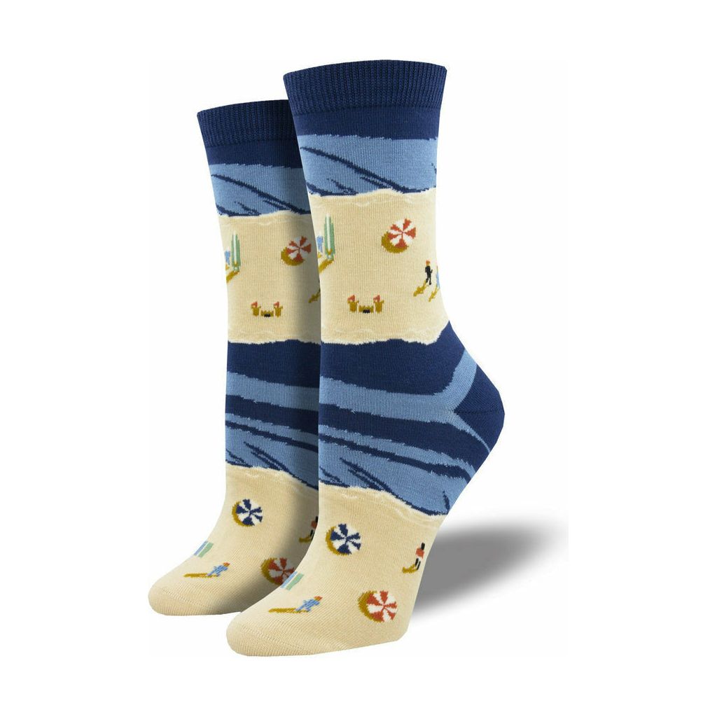 Bambus Strømper, Dame - ‘Sunny Beaches’ Natur & Videnskab Socksmith