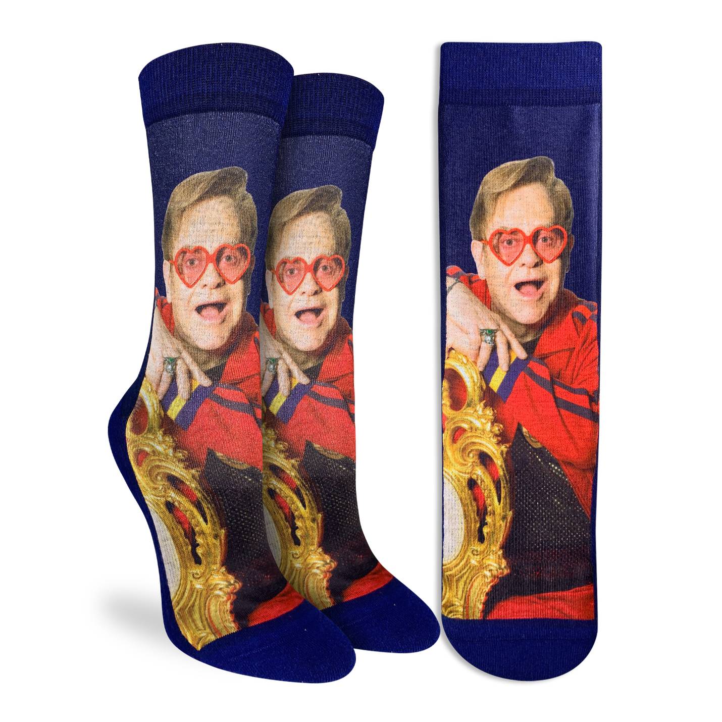 Sjove Dame Strømper - 'Sir Elton John' Musik & Sport Good Luck Sock