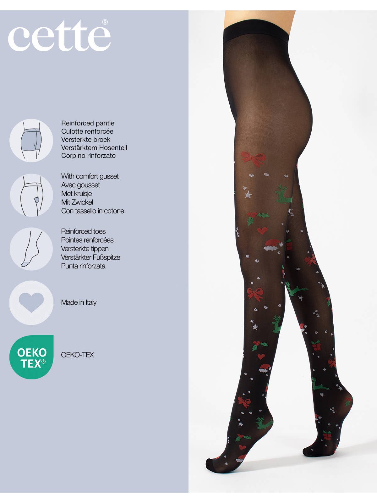 Julestrømpebukser - Festlige Strømpebukser med Julemotiver