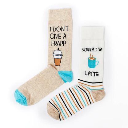 Coffee Socks - Kaffe Sokkegavesæt med 2 Par