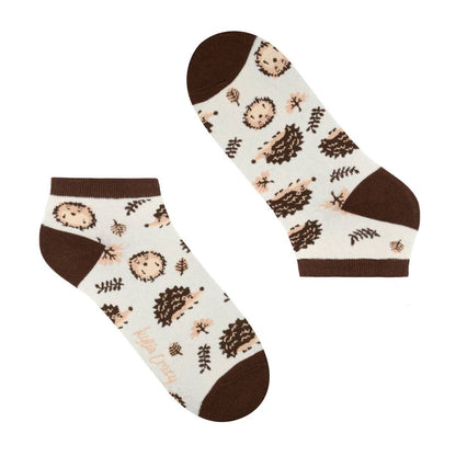 Ankelstrømper - Sjove Korte Sokker med Pindsvin