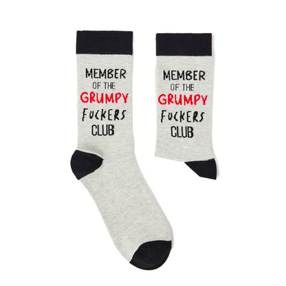 Grumpy Fuckers Club Sokker - Humoristiske Sokker til Gnavne