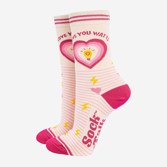 Bambus Sokker til Kvinder - Love You Watts