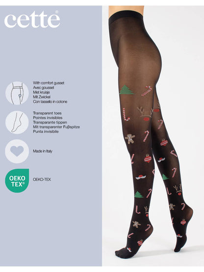 Julestrømpebukser - Festlige Strømpebukser med Julestemning