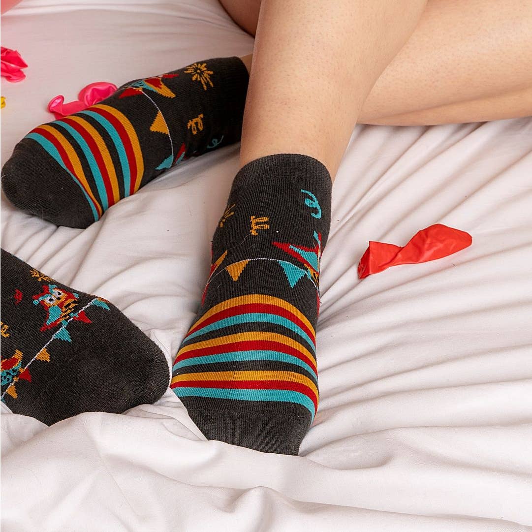 Ankelstrømper - Sjove Korte Sokker med Ugler