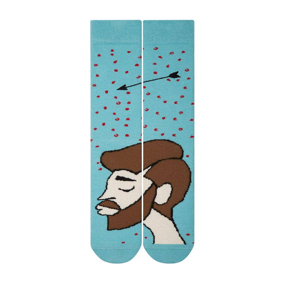 valentins Sokker til Par - Brunt Hår