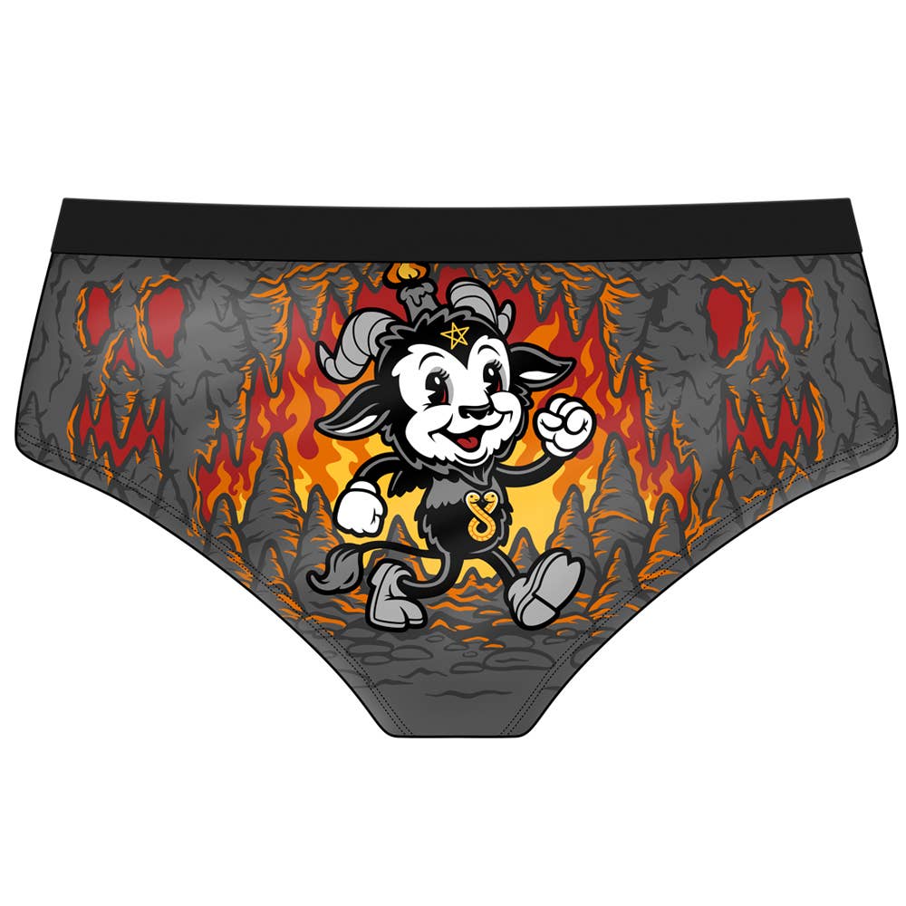 Cute As Hell Trusser til Kvinder - Djævel og Flammer Undertøj