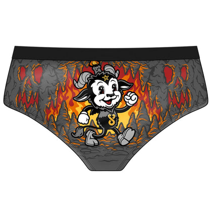 Cute As Hell Trusser til Kvinder - Djævel og Flammer Undertøj