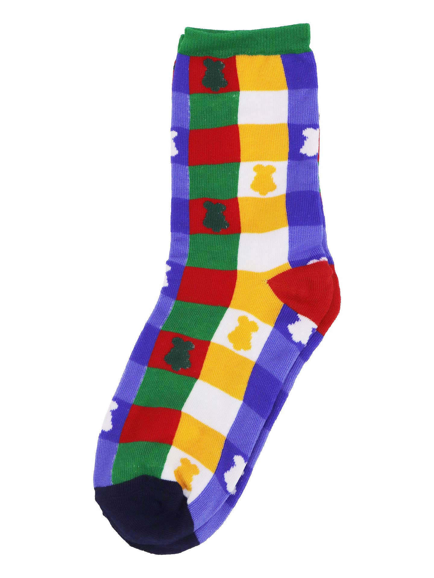 Festlige Feriemønstrede Elastiske sjove strømper - Farverige Sokker