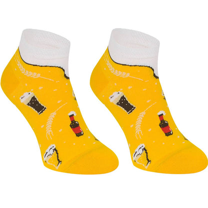 Ankelstrømper - Sjove Korte Sokker med Ølglas