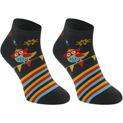 Ankelstrømper - Sjove Korte Sokker med Ugler