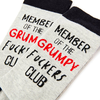Grumpy Fuckers Club Sokker - Humoristiske Sokker til Gnavne