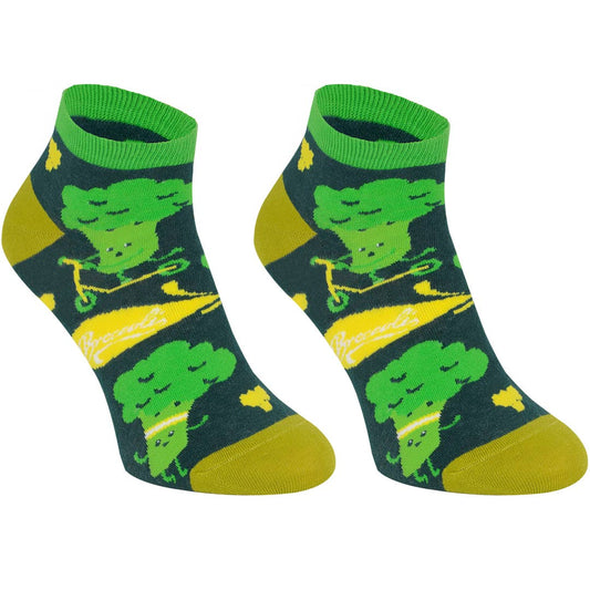 Ankelstrømper - Sjove Korte Sokker med Broccoli