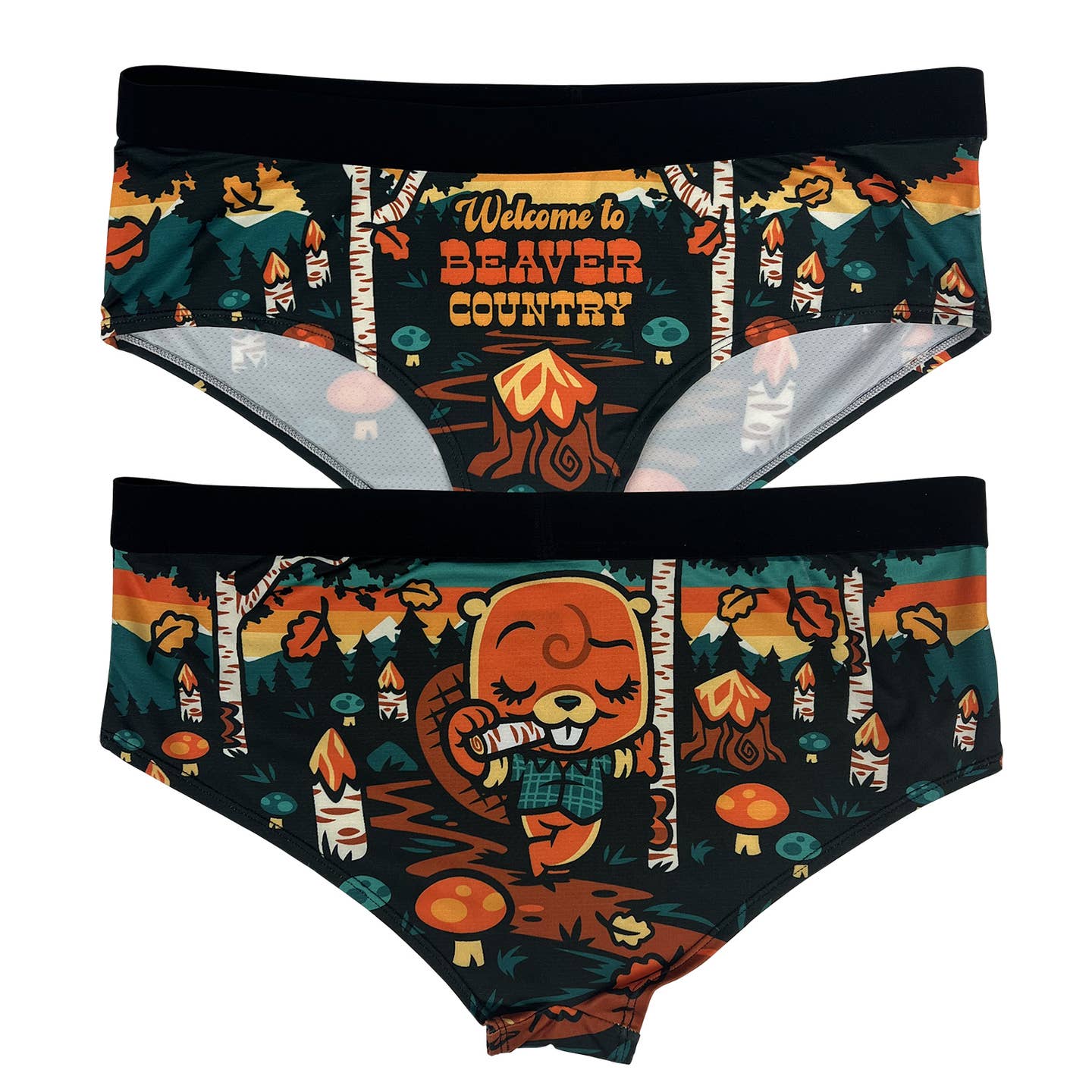 Beaver Country Trusser til Kvinder - Camping og Bæver Undertøj