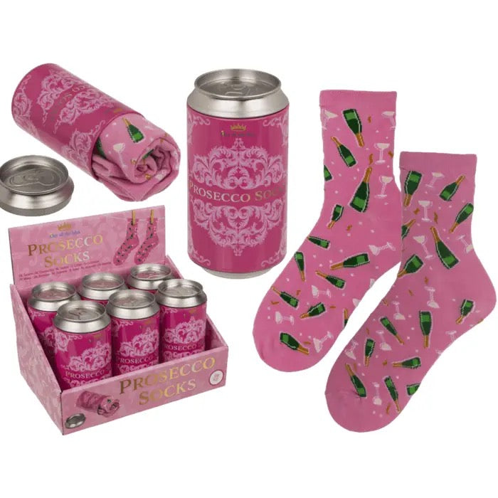 Prosecco Socks - Prosecco Sokker i Metal Dåse