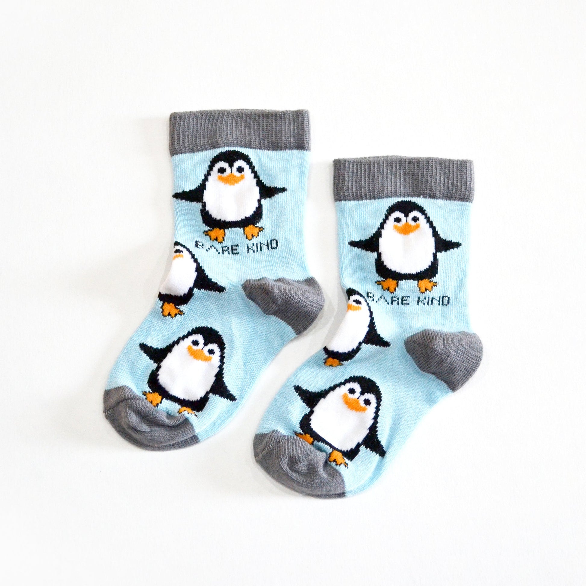 Sjove Strømper, Børn 'Pingvinen'⎪Støtter truede dyrearter – Just Funny Socks