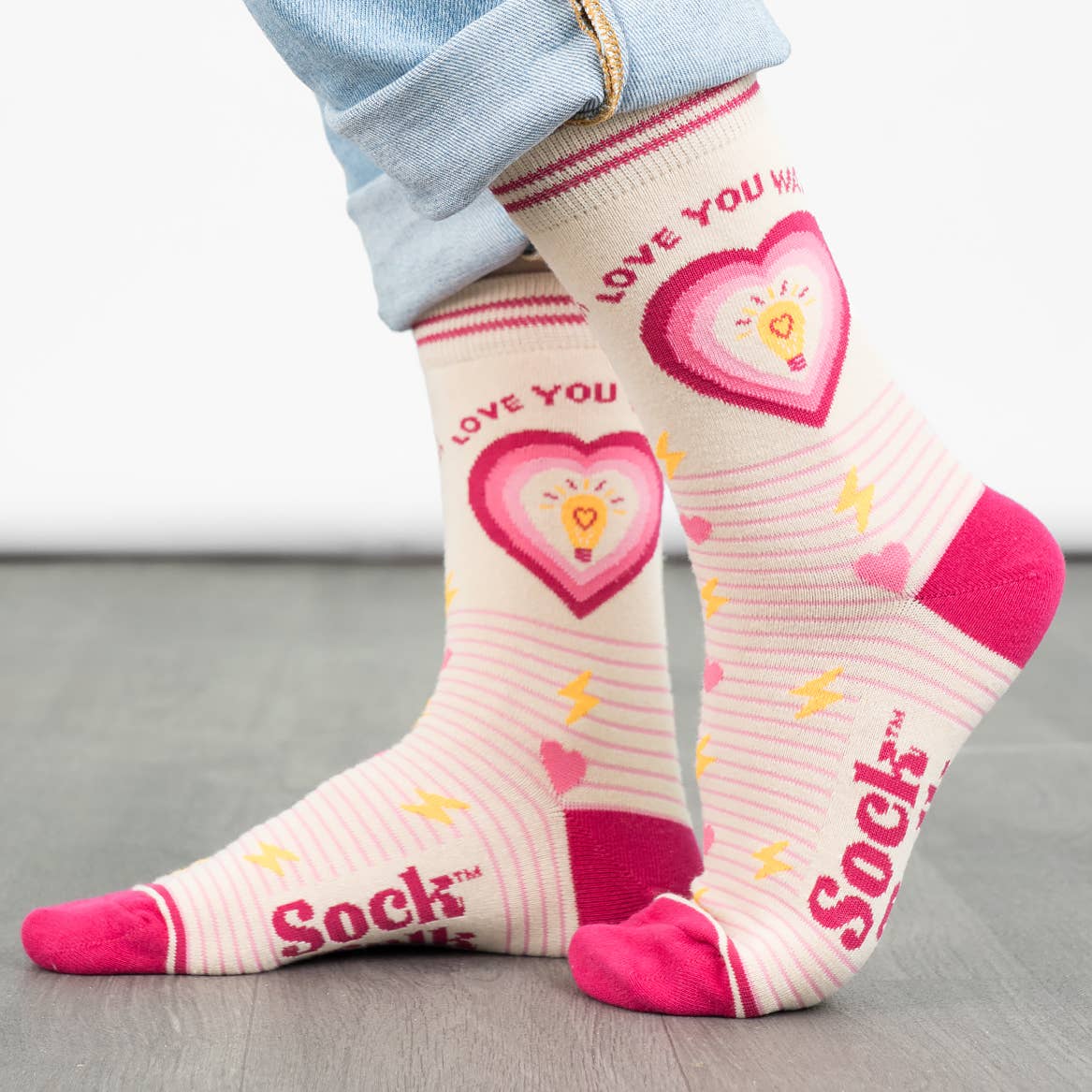 Bambus Sokker til Kvinder - Love You Watts