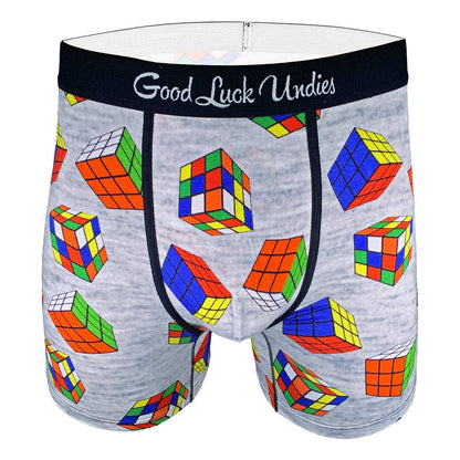 Rubiks Cube Underbukser til Mænd - Puzzle Cube Undertøj