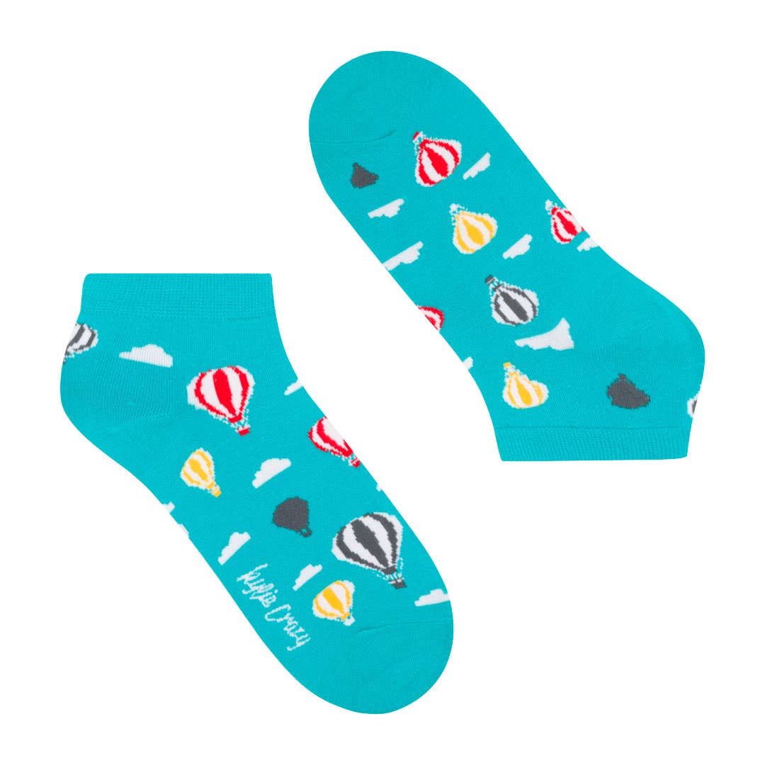 Ankelstrømper - Sjove Korte Sokker med Varmluftballoner