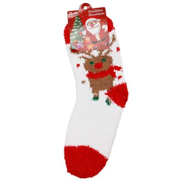 Jule Fleece Sokker - Hyggelige Julesokker til Kvinder