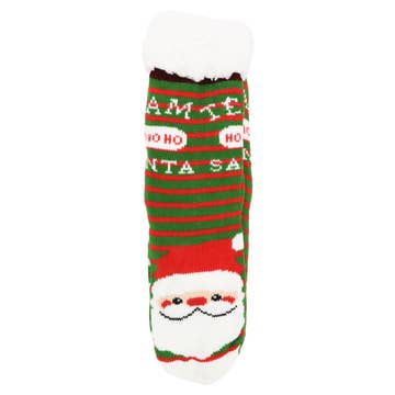 Julesokker med Skridsikker Sål - Tykke Fleece Loungesokker