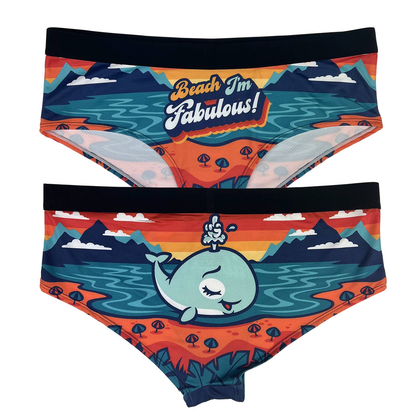 Beach I'm Fabulous Trusser til Kvinder - Strand og Hval Undertøj