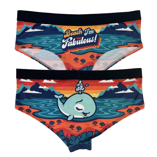 Beach I'm Fabulous Trusser til Kvinder - Strand og Hval Undertøj