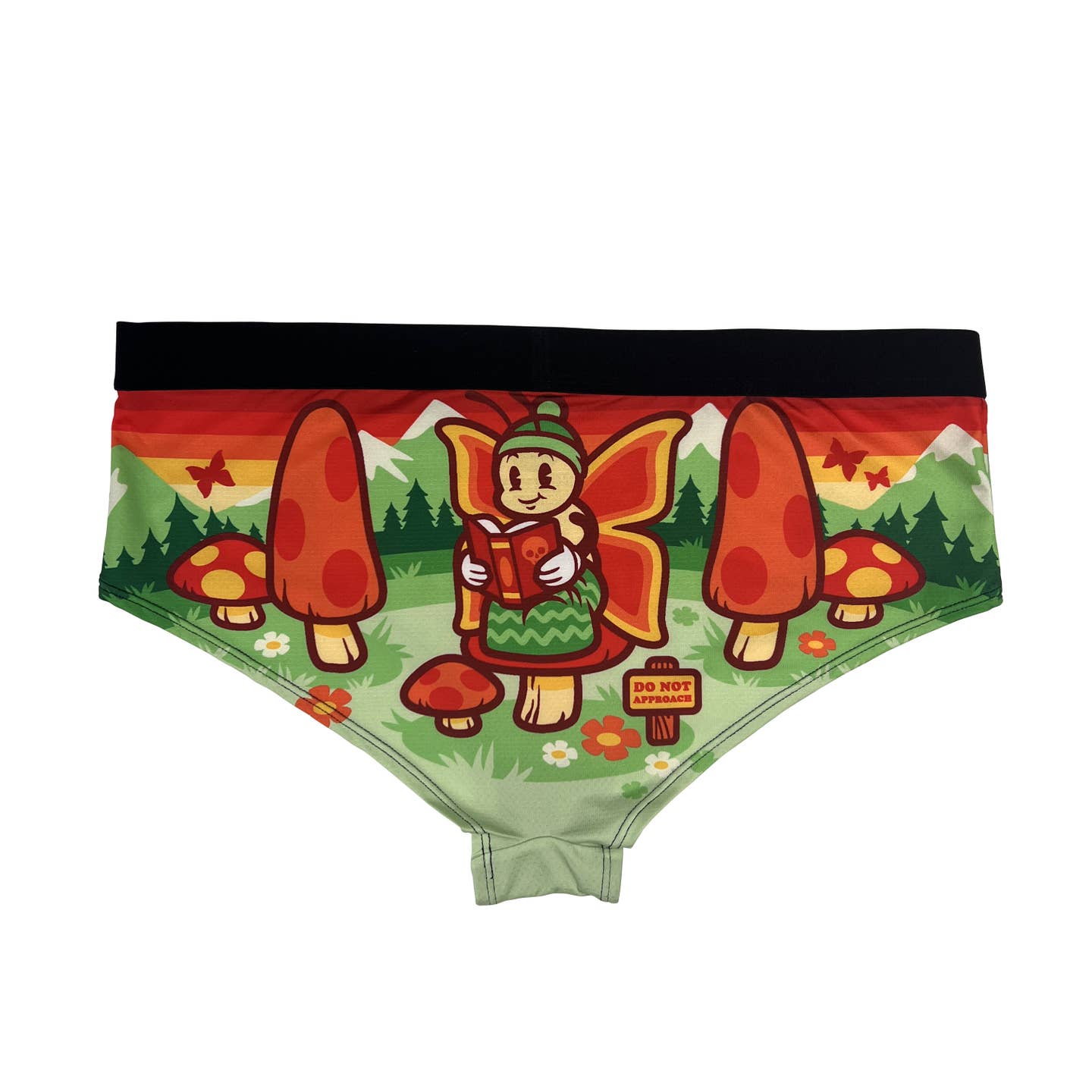 Anti-Social Butterfly Trusser til Kvinder - Svampe og Sommerfugl Undertøj