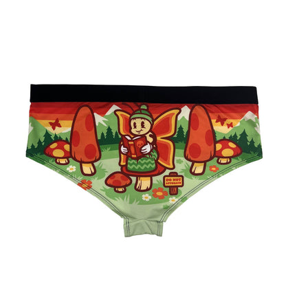 Anti-Social Butterfly Trusser til Kvinder - Svampe og Sommerfugl Undertøj