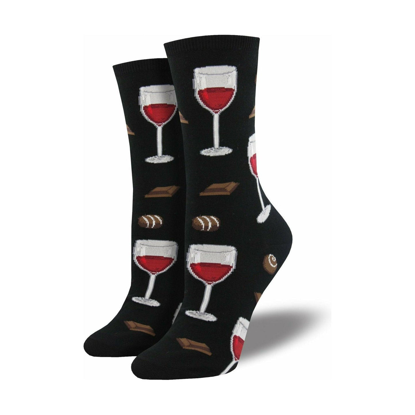 Dame Strømper - ‘Wine Down’ Mad & Drikke Socksmith