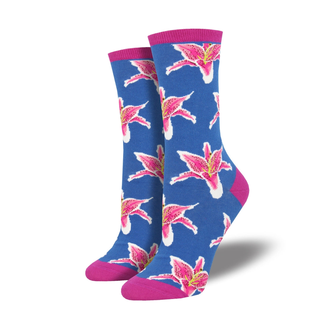 Sjove Dame Strømper - 'Liljer' Natur & Videnskab Socksmith