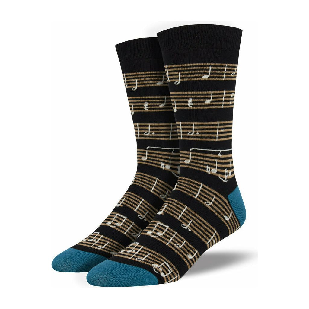 Bambus Strømper, Herre - ’Noder’ Musik & Sport Socksmith 
