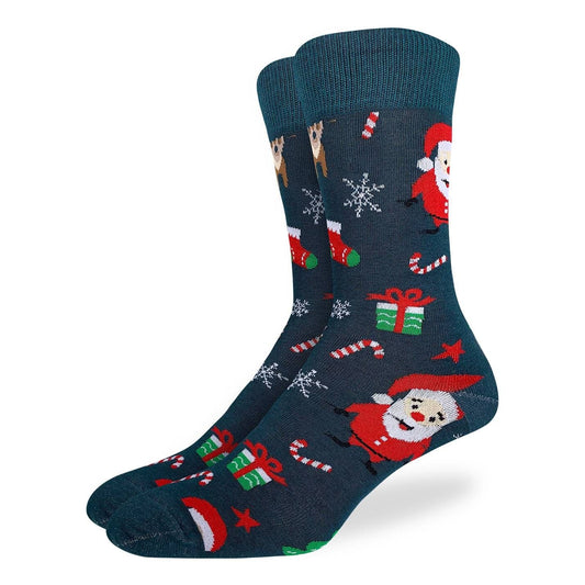 Sjove Sokker, Herre - 'Julemanden og Rudolf' Begivenheder Good Luck Sock